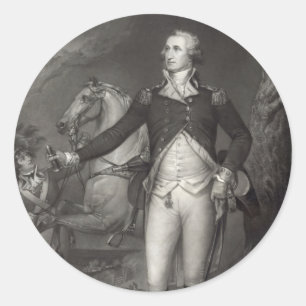 George Washington nos adesivos Trenton