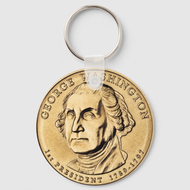 George Washington Presidente $1 Chaveiro de Moedas (Frente)
