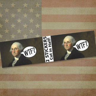 George Washington WTF - 2 adesivos