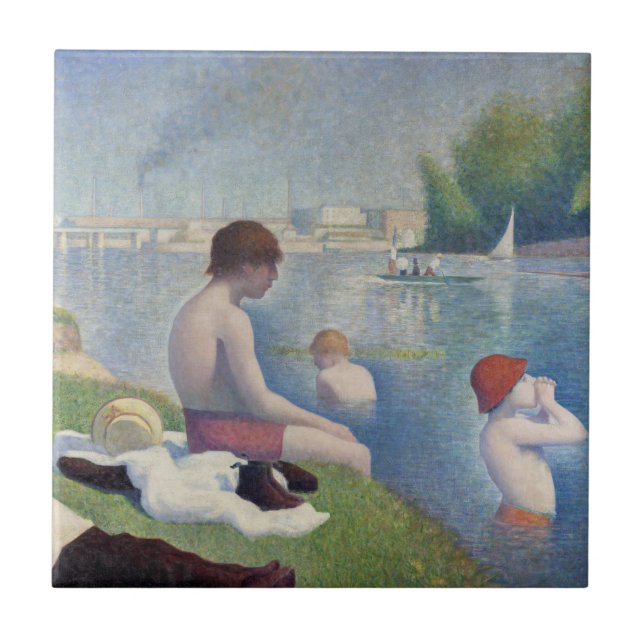 Georges Seurat - Bathers em Asnieres (Frente)