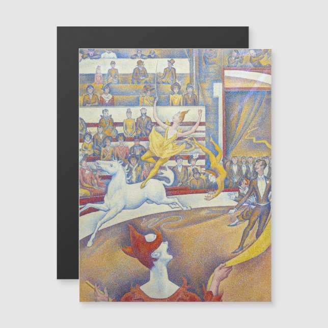 Georges Seurat - O Cartão Magnético do Circo (Frente/Verso)