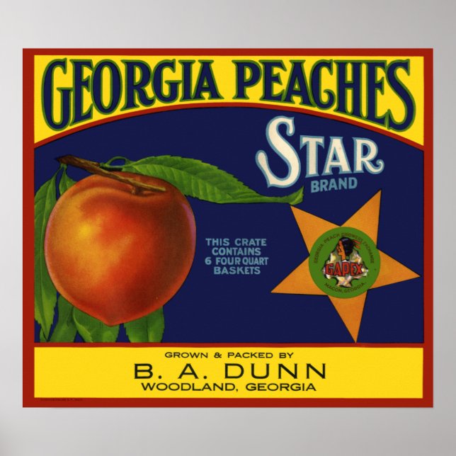 Georgia Peaches Poster (Frente)