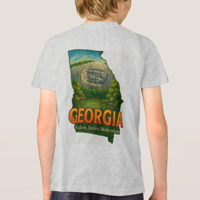 Georgia | Vibrant State Pride T-Shirt (Verso)