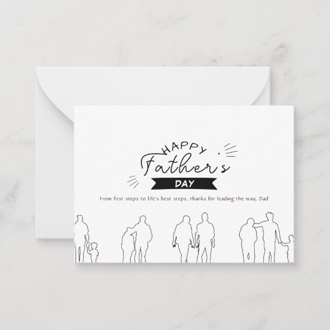 Gerações de Amor Cartão do Dia dos Pais (Frente)