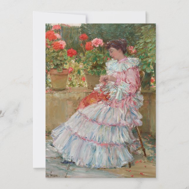 Geranios | Childe Hassam (Frente)