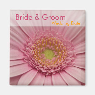 Gerbera cor-de-rosa • Imã salve a data