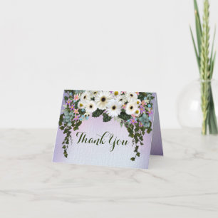 Gerbera Daisies Dobrou o Cartões de agradecimento