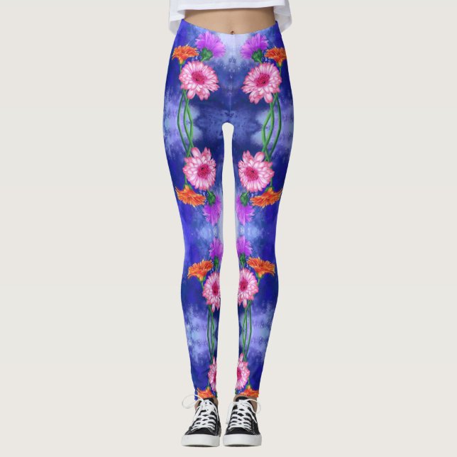 Gerbera Daisies Leggings (Frente)
