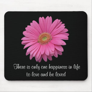 Gerbera Daisy rosa para amar e ser amado Mousepad