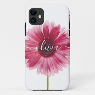 Gerbera Daisy Tough iPhone rosa 11 12 13 14 Capas