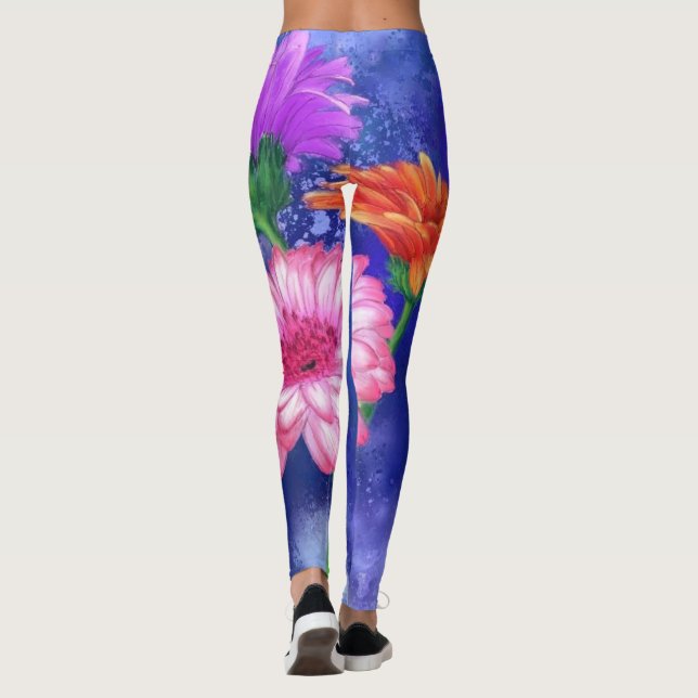Gerbera Deisies Leggings (Verso)