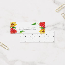 Gerbera Floral Wedding Website RSVP