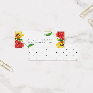 Gerbera Floral Wedding Website RSVP