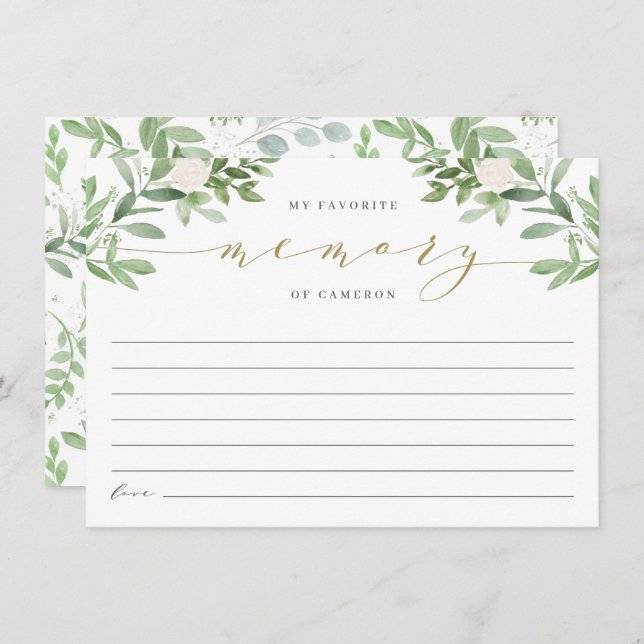 Gerenciar Simples Meu Chá de panela de Memória Fav (Frente/Verso)