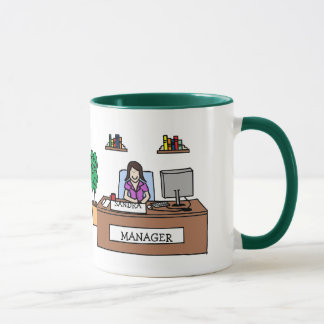 Gerente - caneca personalizada dos desenhos