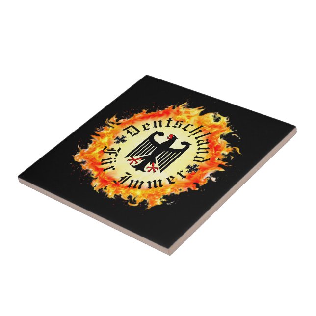 German/Deutschland Forever/eagle/iron cross/fire (Lateral)