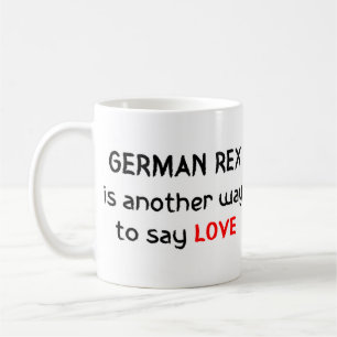 german rex ama caneca de café
