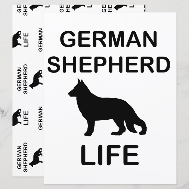 german shepherd (Frente/Verso)