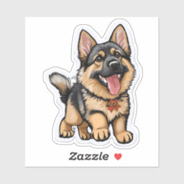 German shepherd bonito ❤️ adesivos para german she