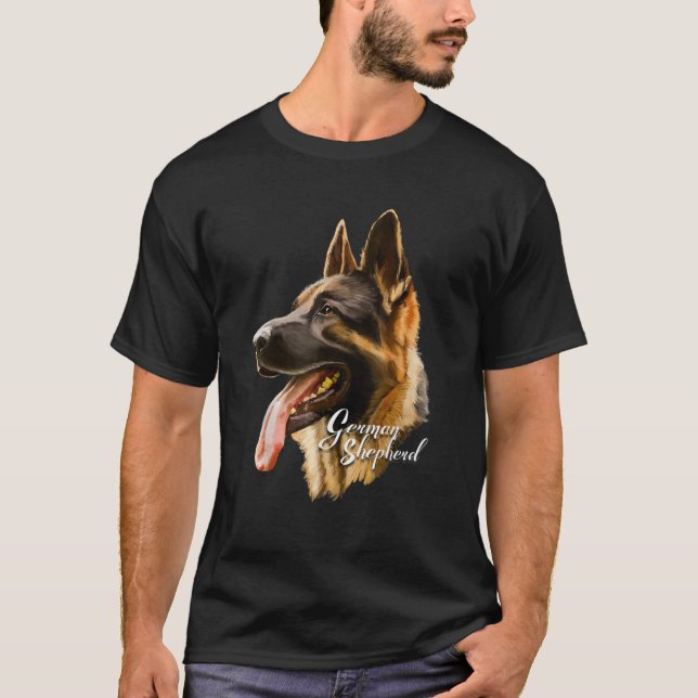 German shepherd Cães Nervosos Cães Camisetas Camis (Frente)