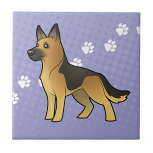 German shepherd dos desenhos animados