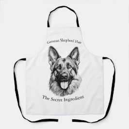 German Shepherd Hair the Secret Ingredient Apron
