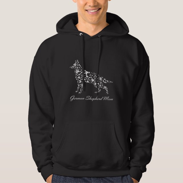 German shepherd Mãe Camisa Cachorro Aproxima Roupa (Frente)