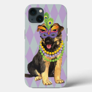 German shepherd Mardi Gras