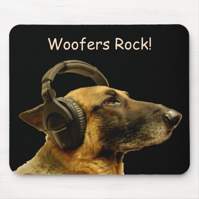 German shepherd Mousepad DJ (Frente)