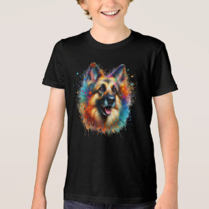 German shepherd Paint Splatter