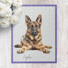 German shepherd personalizado Jigsee Quebra-cabeça