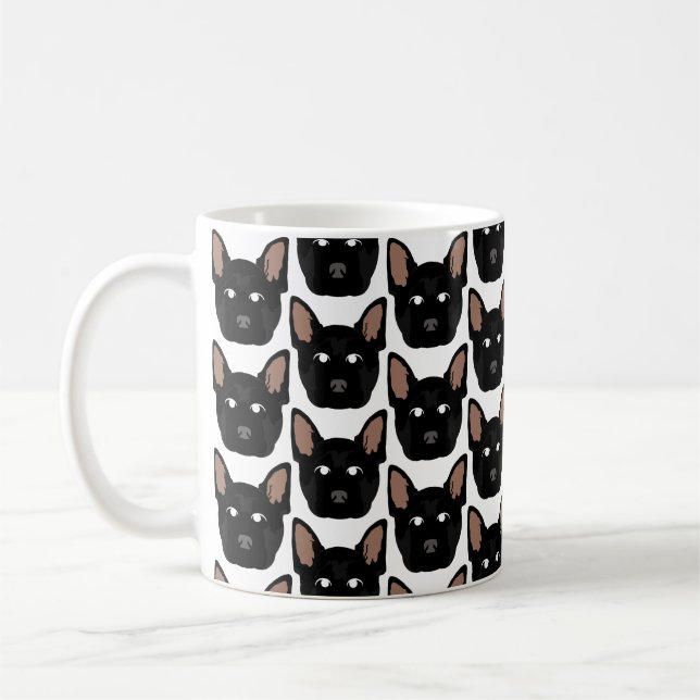 German shepherd pretos na caneca (Esquerda)