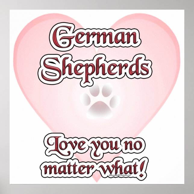 German shepherd Te Ama Poster (Frente)