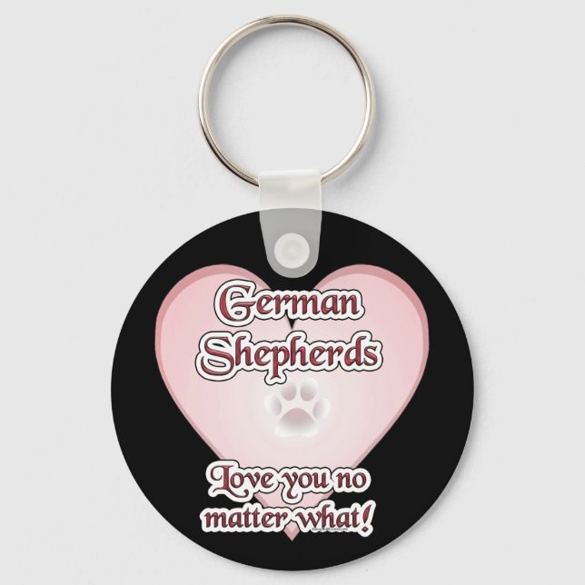 German shepherd Te Amo Não Importa Que Chaveiro (Frente)