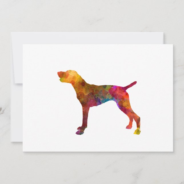 German Shorthaired Pointer in watercolor (Frente)