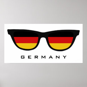 Germany Shades custom text & color poster