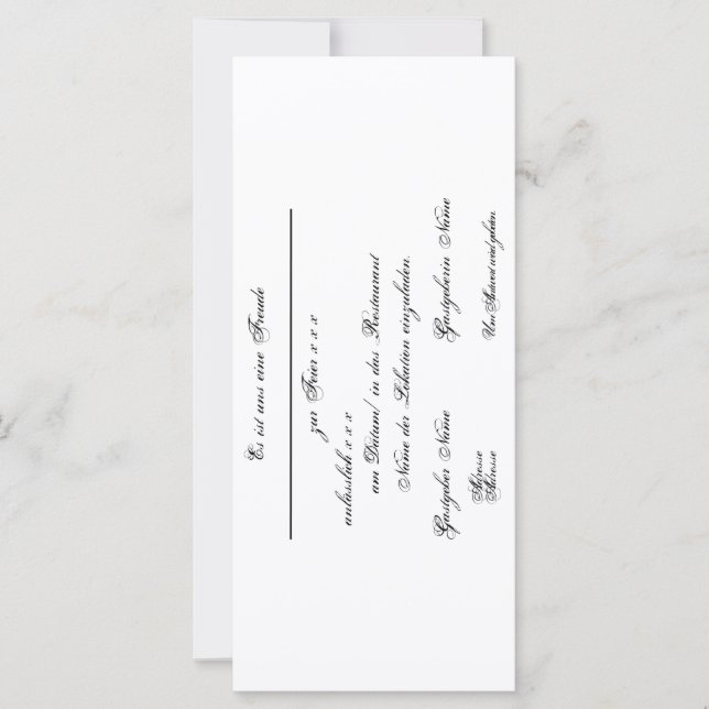 Gestaltbare Einladung – Einladungskarte (Frente)