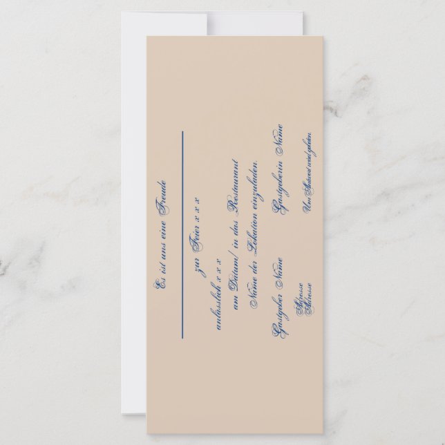 Gestaltbare Einladung – Einladungskarte (Frente)