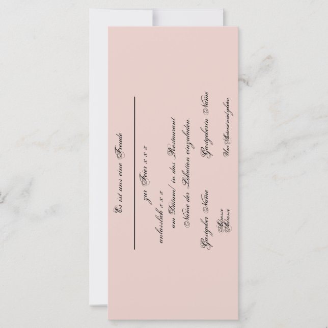 Gestaltbare Einladung – Einladungskarte (Frente)