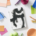 Gesto Onyx - Traços de Tinta Preta<br><div class="desc">Onyx Gesture I de June Erica Vess. Formas e linhas de rascunho espesso criadas de forma semelhante a um traço de tinta, juntamente com algumas placas de tinta para uma textura adicionada.</div>