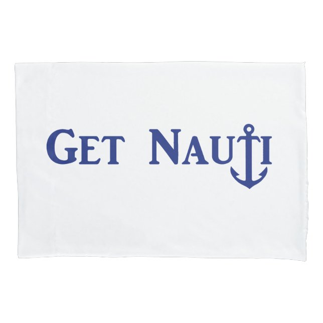 "GET NAUTI" - Caso de Travesseiro náutico (Frente)