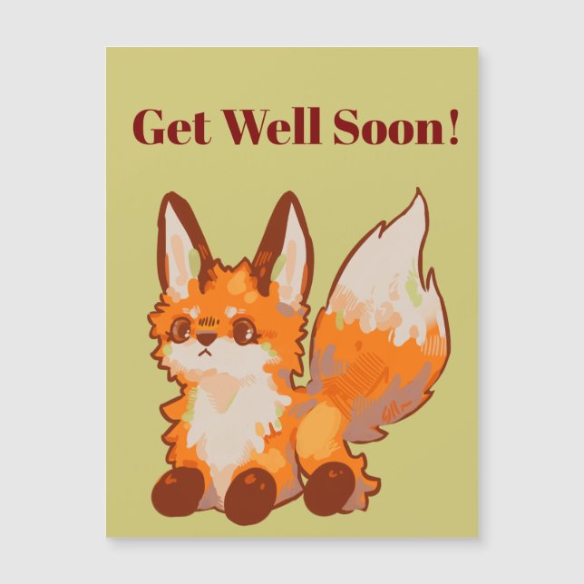 Get Well Soon, Fox Magnetische kaart (Frente)