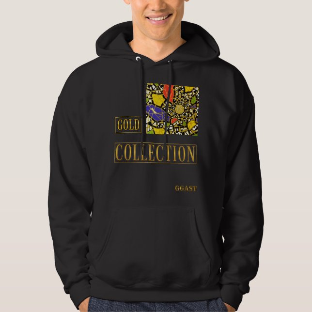 GGAST - "Adult pullover Hoodie" GOLD (Frente)