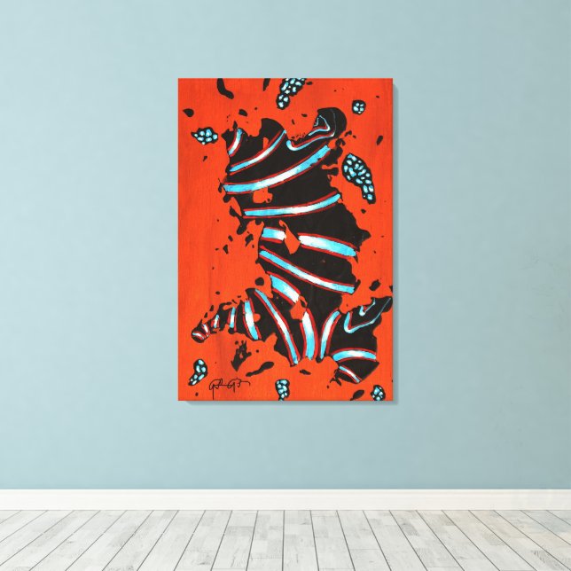  GGAST - Energy Code ECL7 - Stretched Canvas Print (Insitu(piso de madeira))