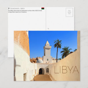 Ghadames, cartão postal de viagem da Líbia