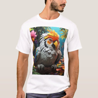 Ghibli Gang Tiger e Camiseta Tropical de Aves