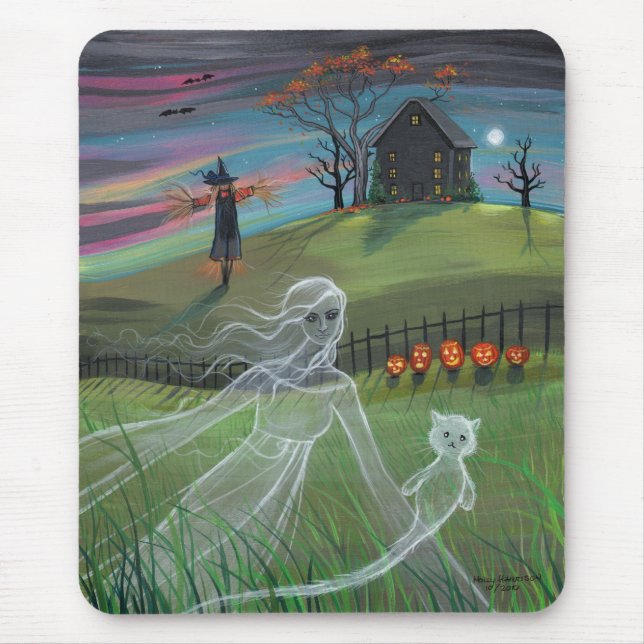Ghost Friends Halloween Mousepad (Frente)