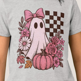 Ghost Girl retrorada cor-de-rosa com Arco Hallowee