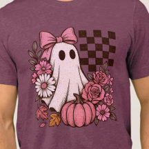 Ghost Girl retrorada cor-de-rosa com Arco Hallowee