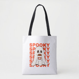 Ghost Halloween Tote Bag Bonito Spooky